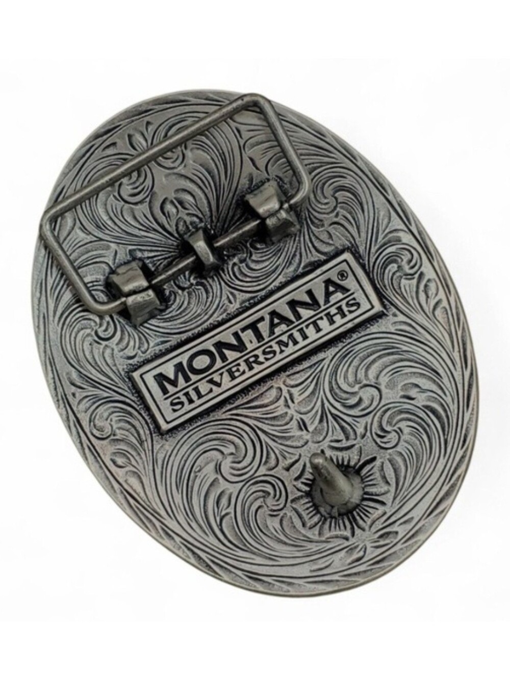 Montana Silversmiths Initial "R" Two-tone Cameo Belt Buckle ~ New - Picture 2 of 7
